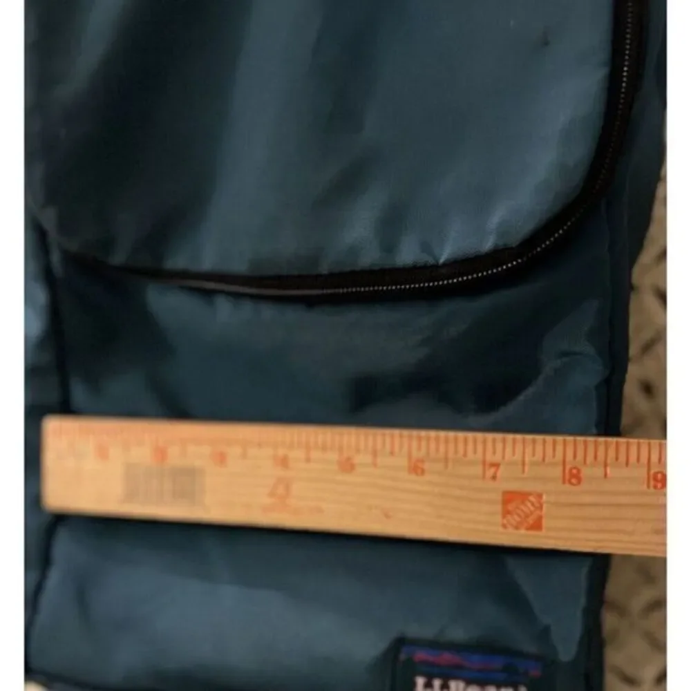 Vintage 80s LL Bean Small Hunting Utility Bag w/Hook Nylon Teal Outdoors Camping
